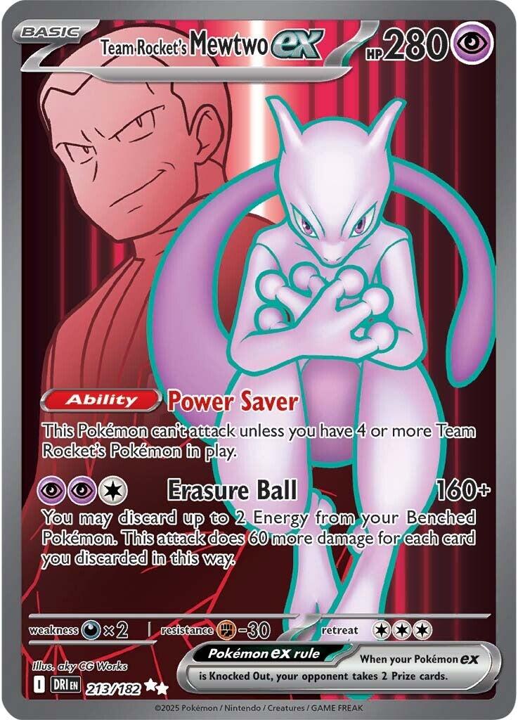 Team Rocket's Mewtwo ex (213/182) [Scarlet & Violet: Destined Rivals] | Dumpster Cat Games