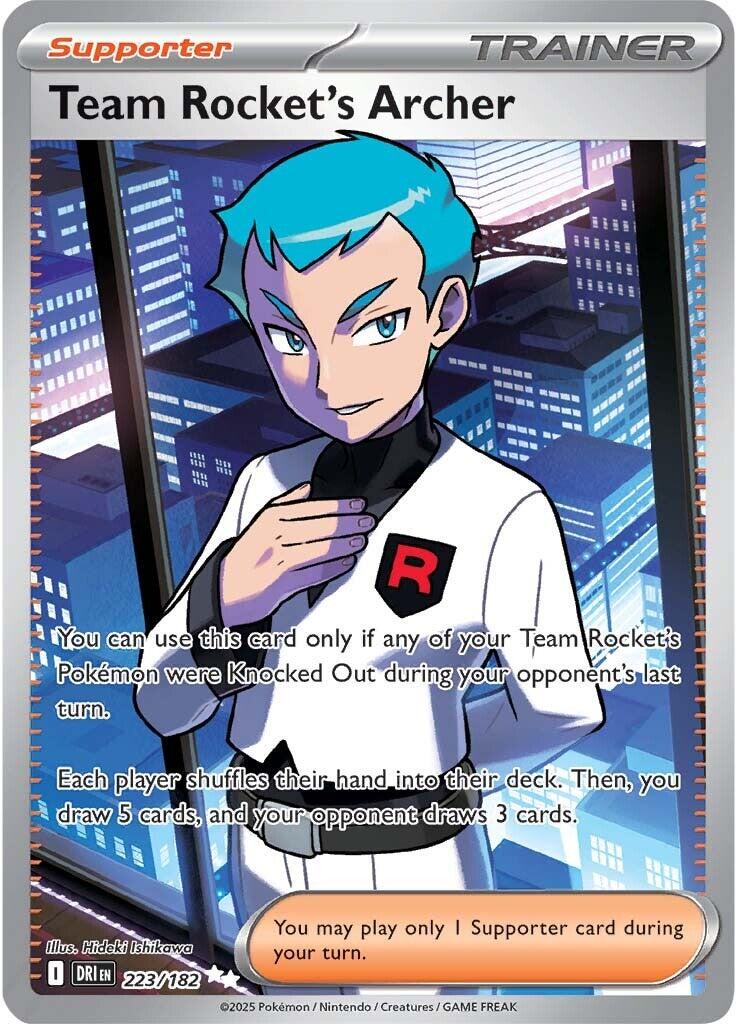 Team Rocket's Archer (223/182) [Scarlet & Violet: Destined Rivals] | Dumpster Cat Games