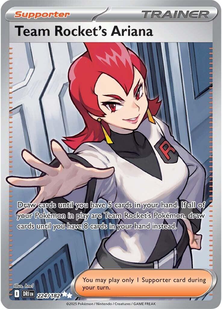 Team Rocket's Ariana (224/182) [Scarlet & Violet: Destined Rivals] | Dumpster Cat Games