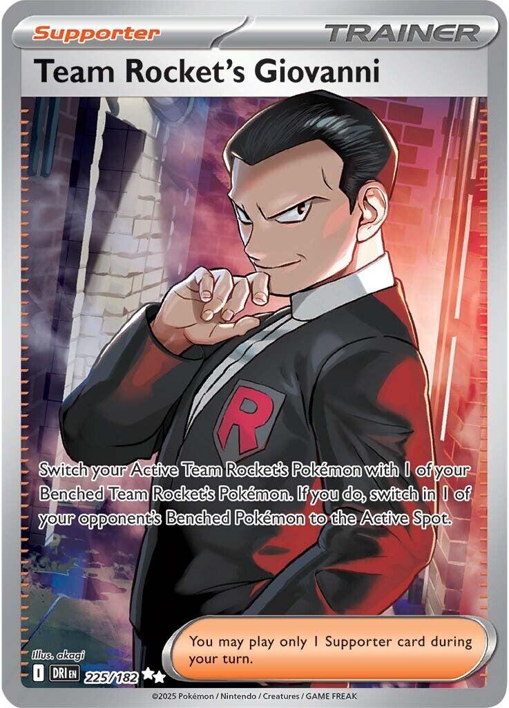 Team Rocket's Giovanni (225/182) [Scarlet & Violet: Destined Rivals] | Dumpster Cat Games
