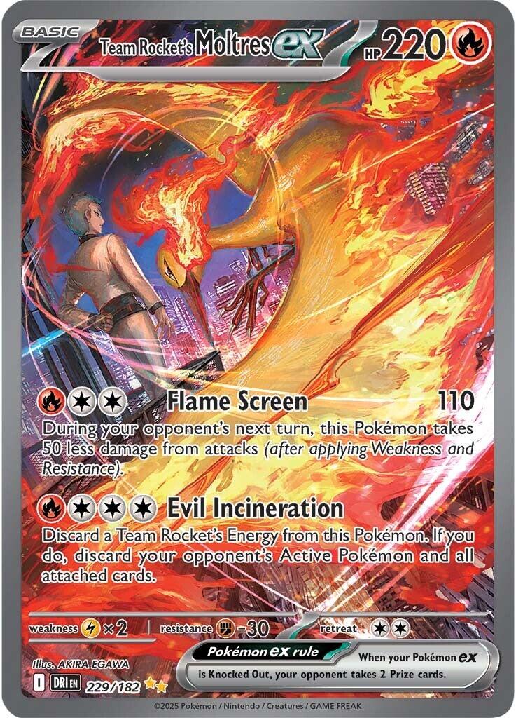 Team Rocket's Moltres ex (229/182) [Scarlet & Violet: Destined Rivals] | Dumpster Cat Games