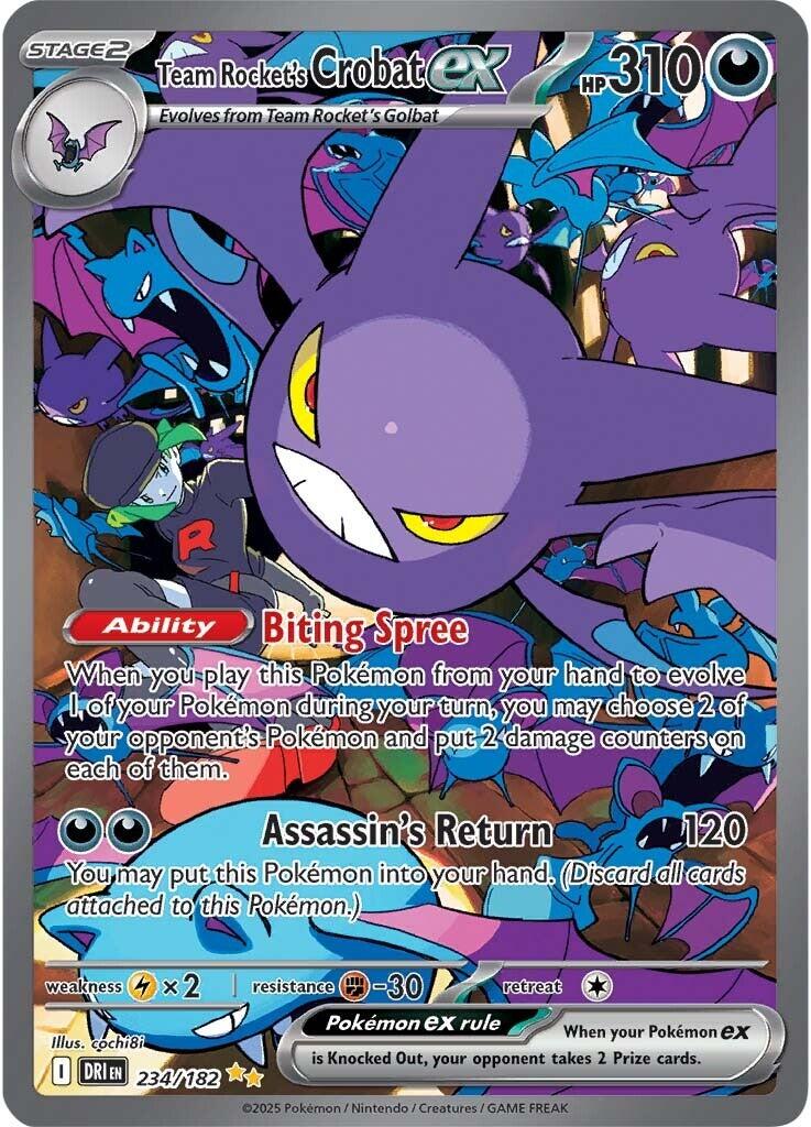 Team Rocket's Crobat ex (234/182) [Scarlet & Violet: Destined Rivals] | Dumpster Cat Games