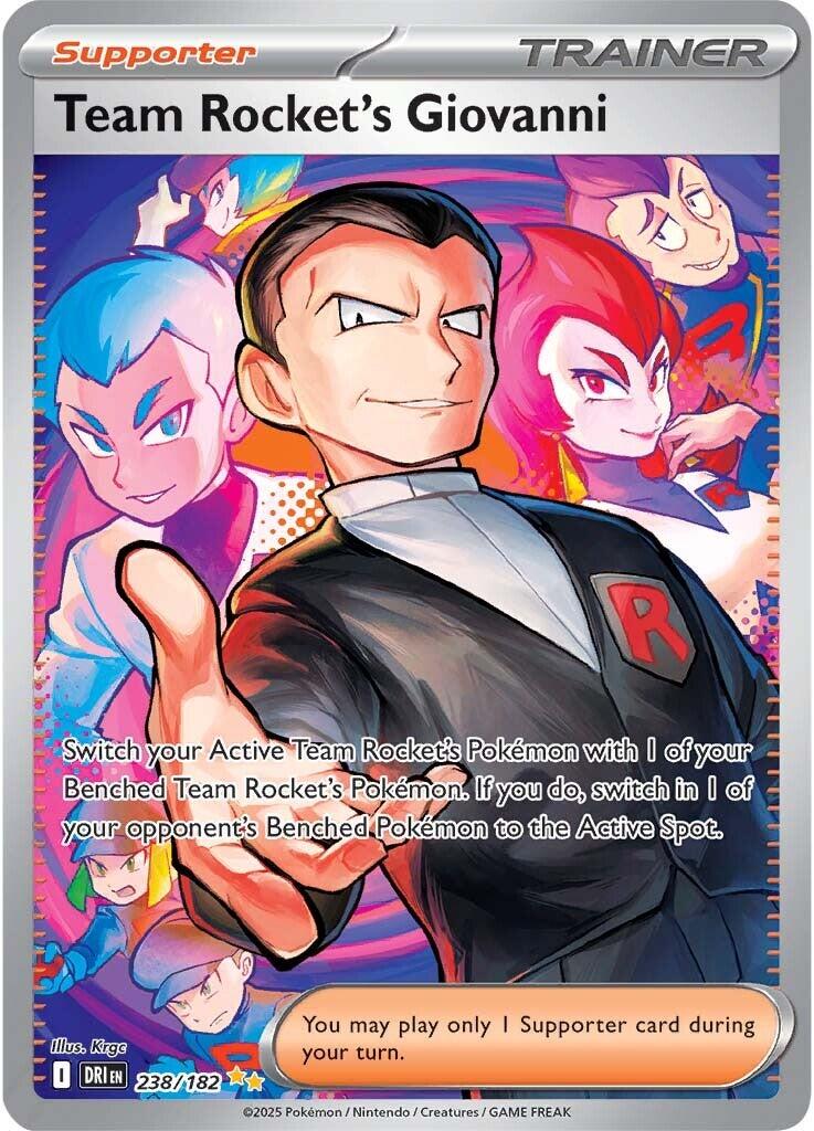 Team Rocket's Giovanni (238/182) [Scarlet & Violet: Destined Rivals] | Dumpster Cat Games