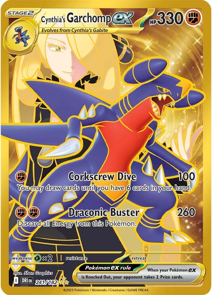 Cynthia's Garchomp ex (241/182) [Scarlet & Violet: Destined Rivals] | Dumpster Cat Games