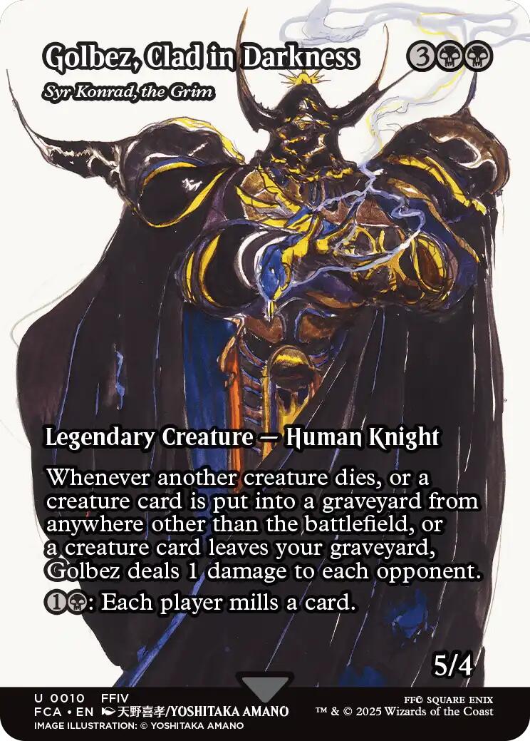 Golbez, Clad in Darkness - Syr Konrad, the Grim (Showcase) [FINAL FANTASY : Through the Ages] | Dumpster Cat Games
