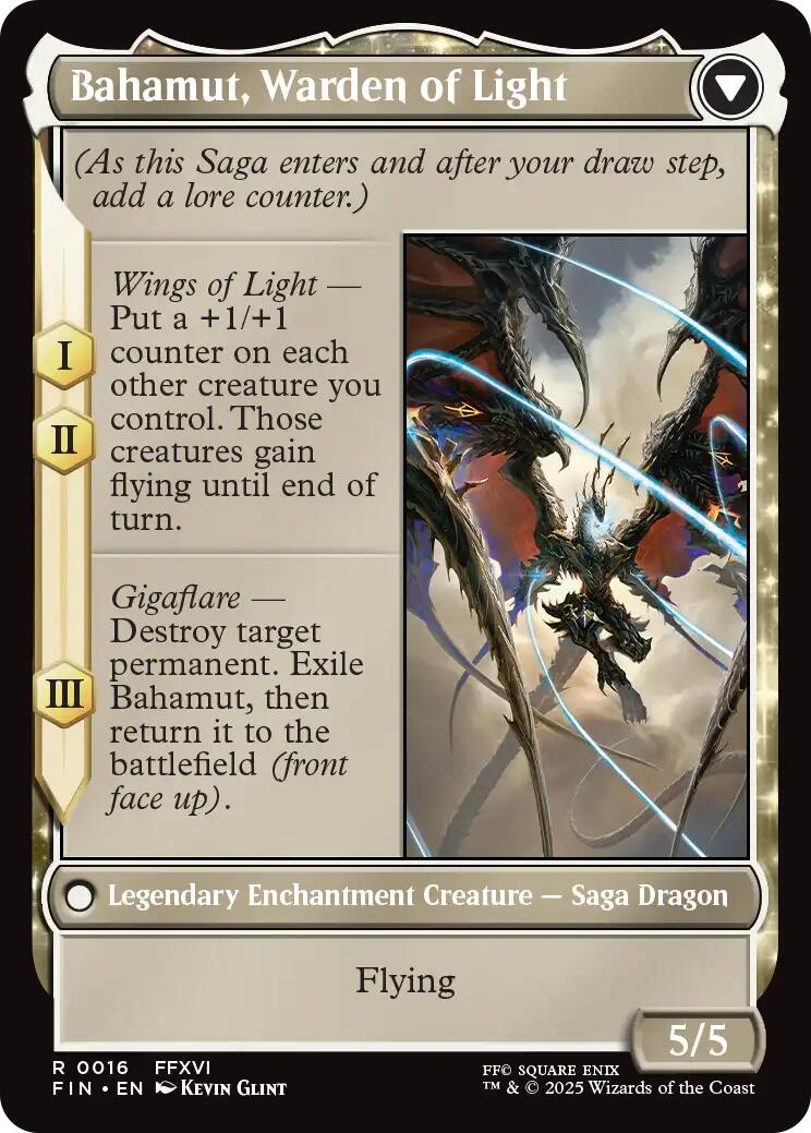 Dion, Bahamut's Dominant // Bahamut, Warden of Light [FINAL FANTASY] | Dumpster Cat Games