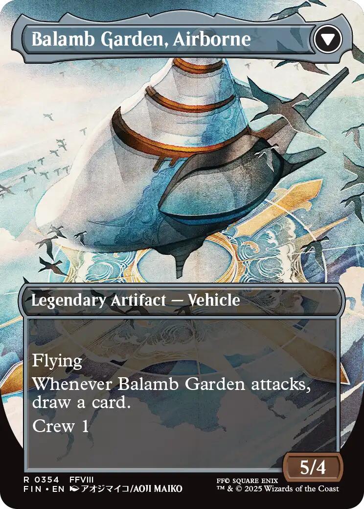 Balamb Garden, SeeD Academy // Balamb Garden, Airborne (Borderless) [FINAL FANTASY] | Dumpster Cat Games