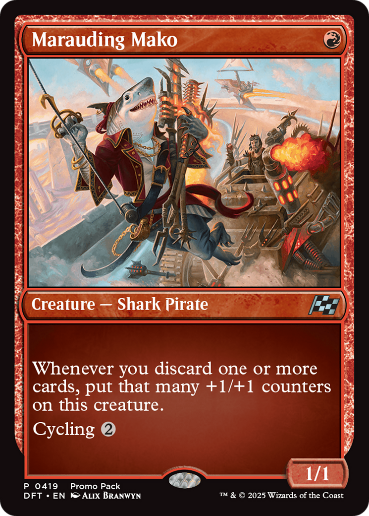Marauding Mako (Promo Pack) [Aetherdrift Promos] | Dumpster Cat Games