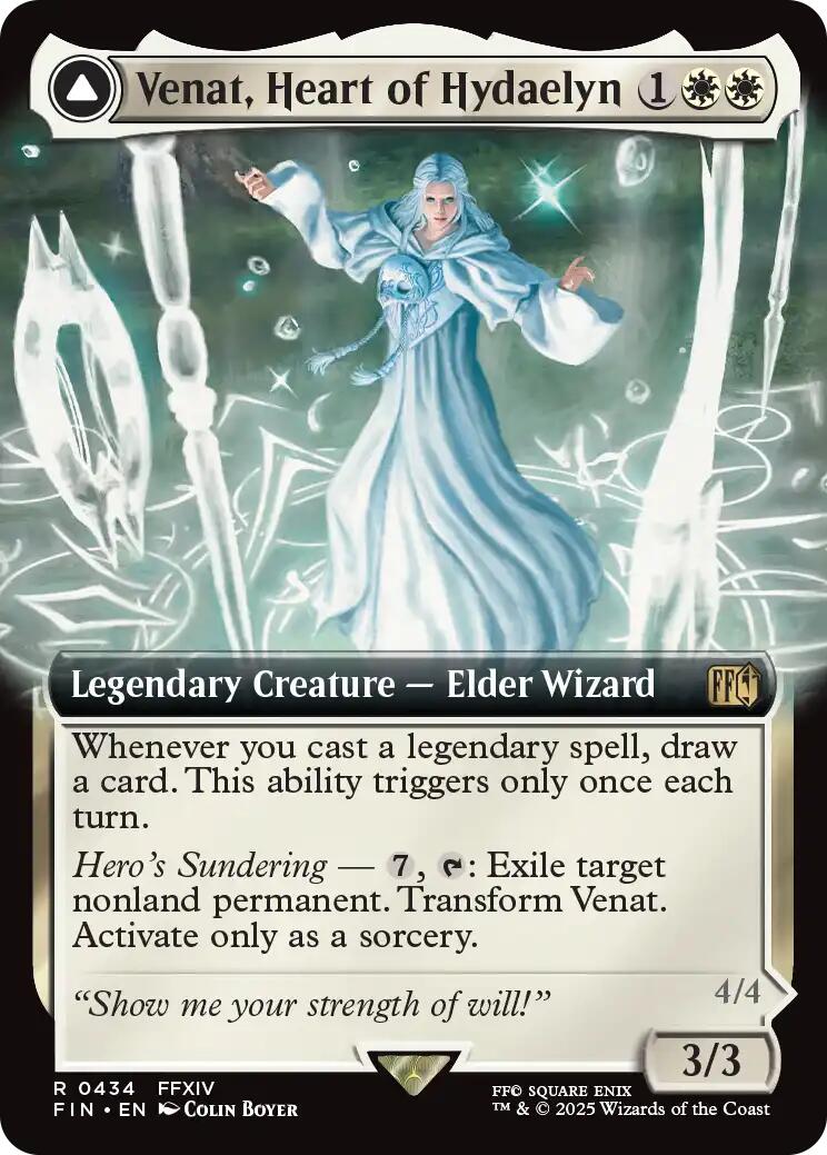 Venat, Heart of Hydaelyn // Hydaelyn, the Mothercrystal (Extended Art) [FINAL FANTASY] | Dumpster Cat Games
