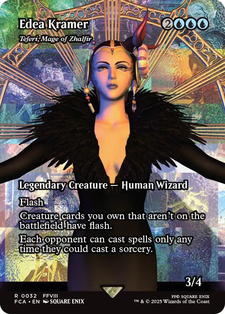 Edea Kramer - Teferi, Mage of Zhalfir (Showcase) [FINAL FANTASY : Through the Ages] | Dumpster Cat Games