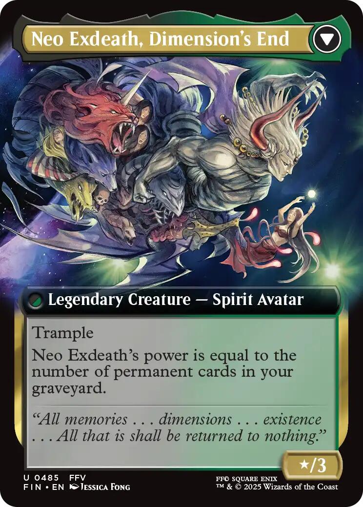 Exdeath, Void Warlock // Neo Exdeath, Dimension's End (Extended Art) [FINAL FANTASY] | Dumpster Cat Games