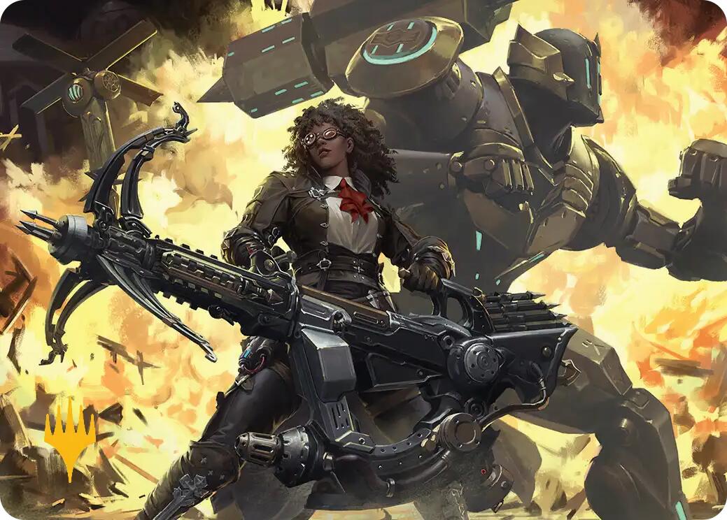 Machinist's Arsenal Art Card (Gold-Stamped Planeswalker Symbol) [FINAL FANTASY Art Series] | Dumpster Cat Games