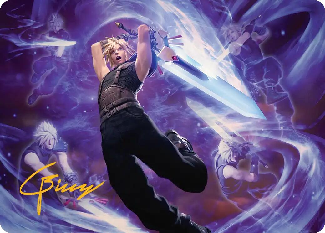 Cloud's Limit Break Art Card (Gold-Stamped Signature) [FINAL FANTASY Art Series] | Dumpster Cat Games