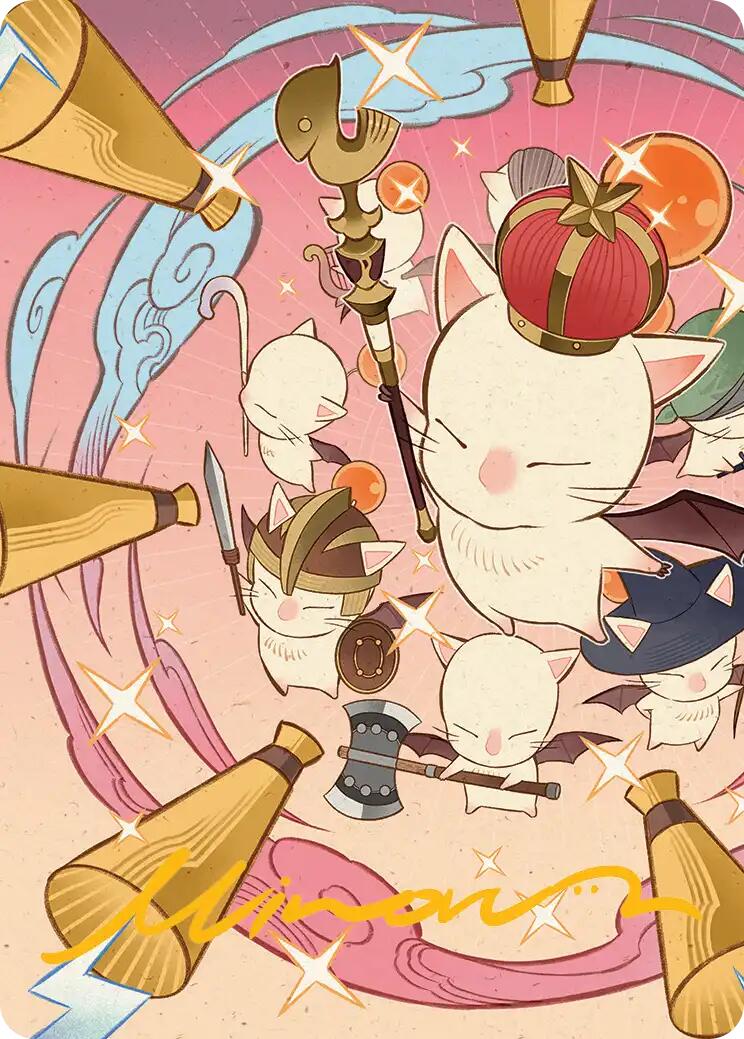 Summon: Good King Mog XII Art Card (Gold-Stamped Signature) [FINAL FANTASY Art Series] | Dumpster Cat Games