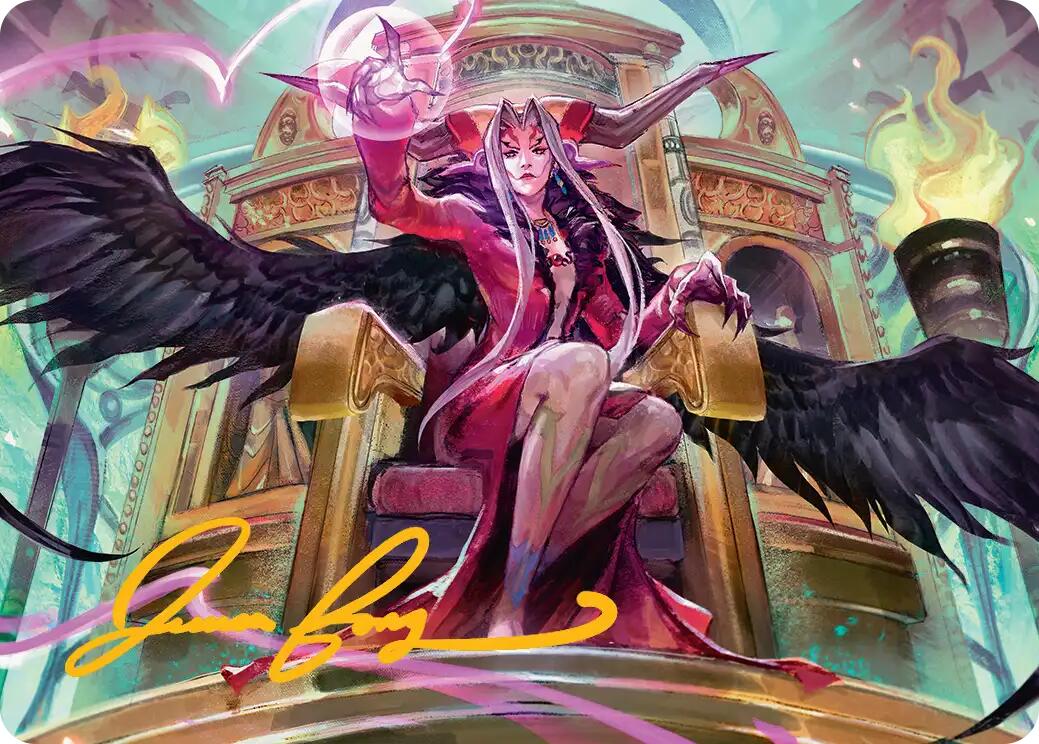 Sorceress's Schemes Art Card (Gold-Stamped Signature) [FINAL FANTASY Art Series] | Dumpster Cat Games
