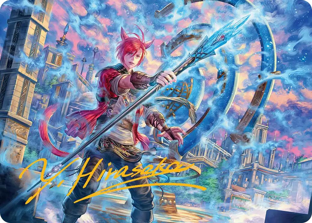 G'raha Tia, Scion Reborn Art Card (19) (Gold-Stamped Signature) [FINAL FANTASY Art Series] | Dumpster Cat Games