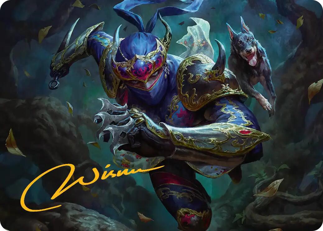 Shadow, Mysterious Assassin Art Card (Gold-Stamped Signature) [FINAL FANTASY Art Series] | Dumpster Cat Games