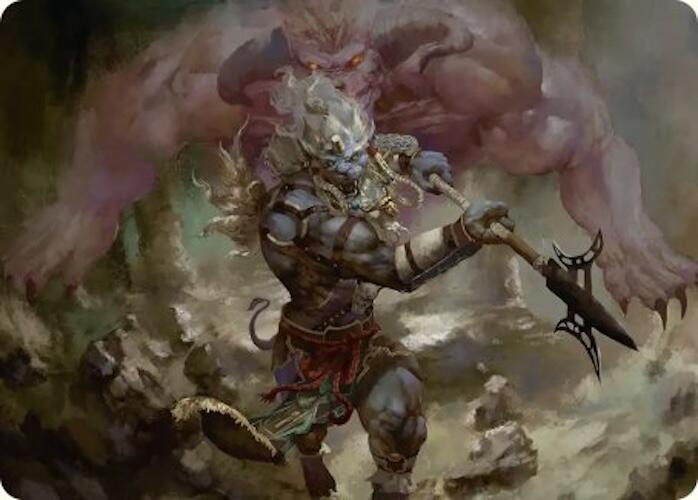 Kimahri, Valiant Guardian Art Card [FINAL FANTASY Art Series] | Dumpster Cat Games