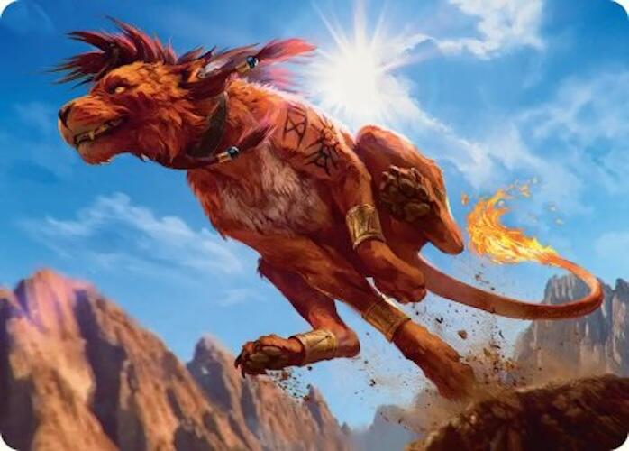 Red XIII, Proud Warrior Art Card [FINAL FANTASY Art Series] | Dumpster Cat Games