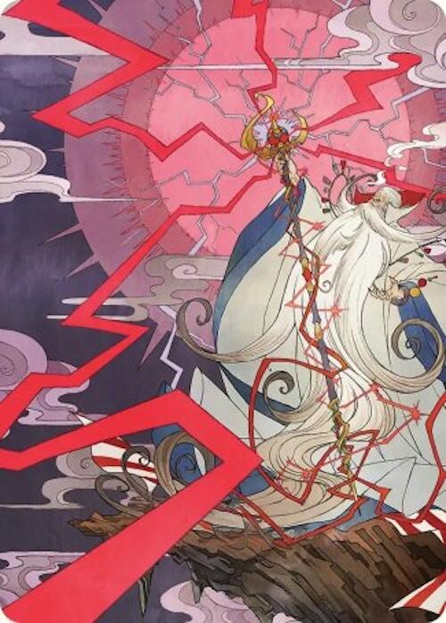 Summon: Esper Ramuh Art Card [FINAL FANTASY Art Series] | Dumpster Cat Games