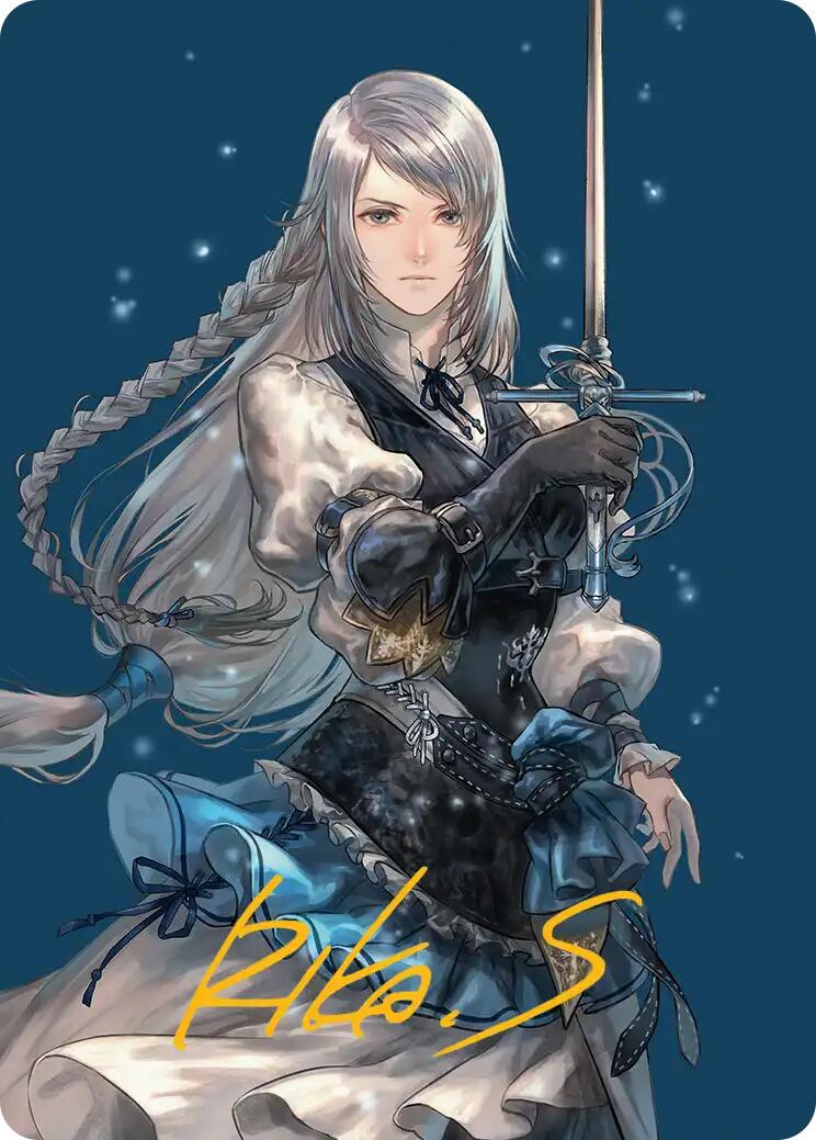 Jill, Shiva's Dominant Art Card (Gold-Stamped Signature) [FINAL FANTASY Art Series] | Dumpster Cat Games