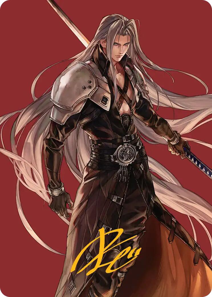 Sephiroth, Fabled SOLDIER Art Card (Gold-Stamped Signature) [FINAL FANTASY Art Series] | Dumpster Cat Games
