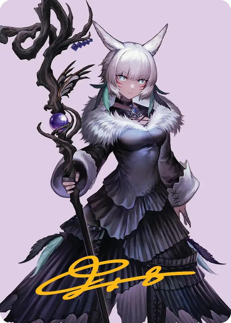 Y'shtola, Night's Blessed Art Card (53) (Gold-Stamped Signature) [FINAL FANTASY Art Series] | Dumpster Cat Games