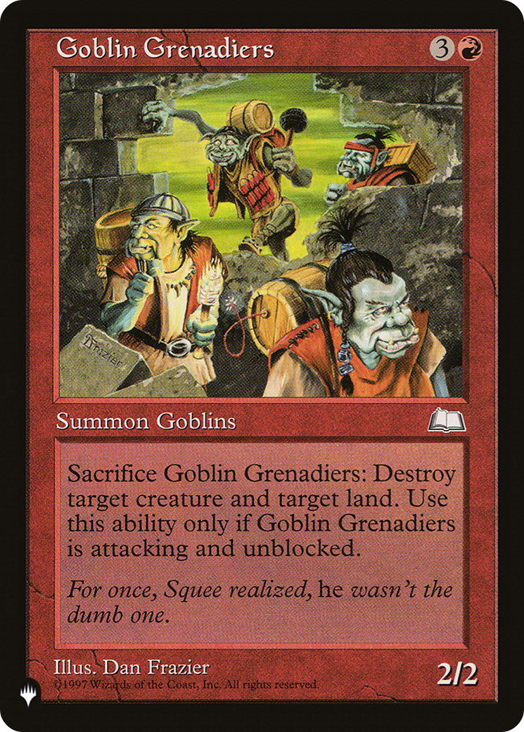 Goblin Grenadiers [The List] | Dumpster Cat Games