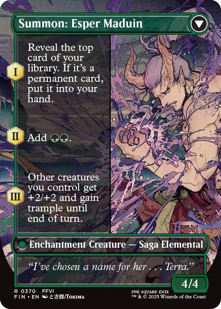 Esper Origins // Summon: Esper Maduin (Borderless) [FINAL FANTASY] | Dumpster Cat Games