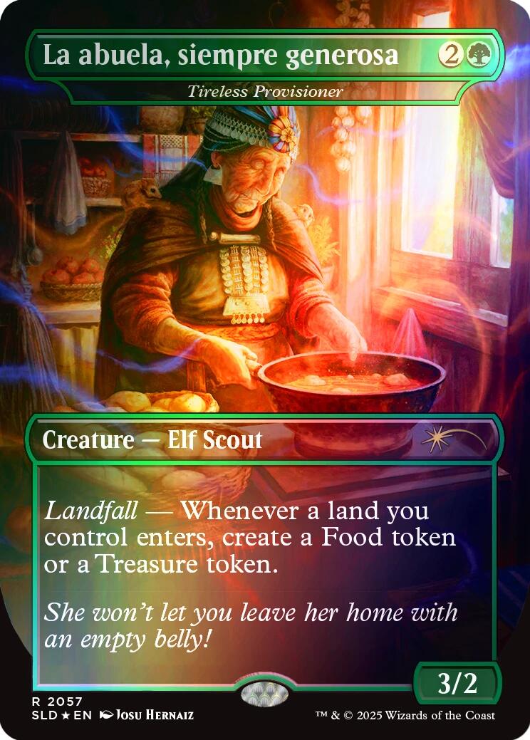 La abuela, siempre generosa - Tireless Provisioner (Rainbow Foil) [Secret Lair Drop Series] | Dumpster Cat Games