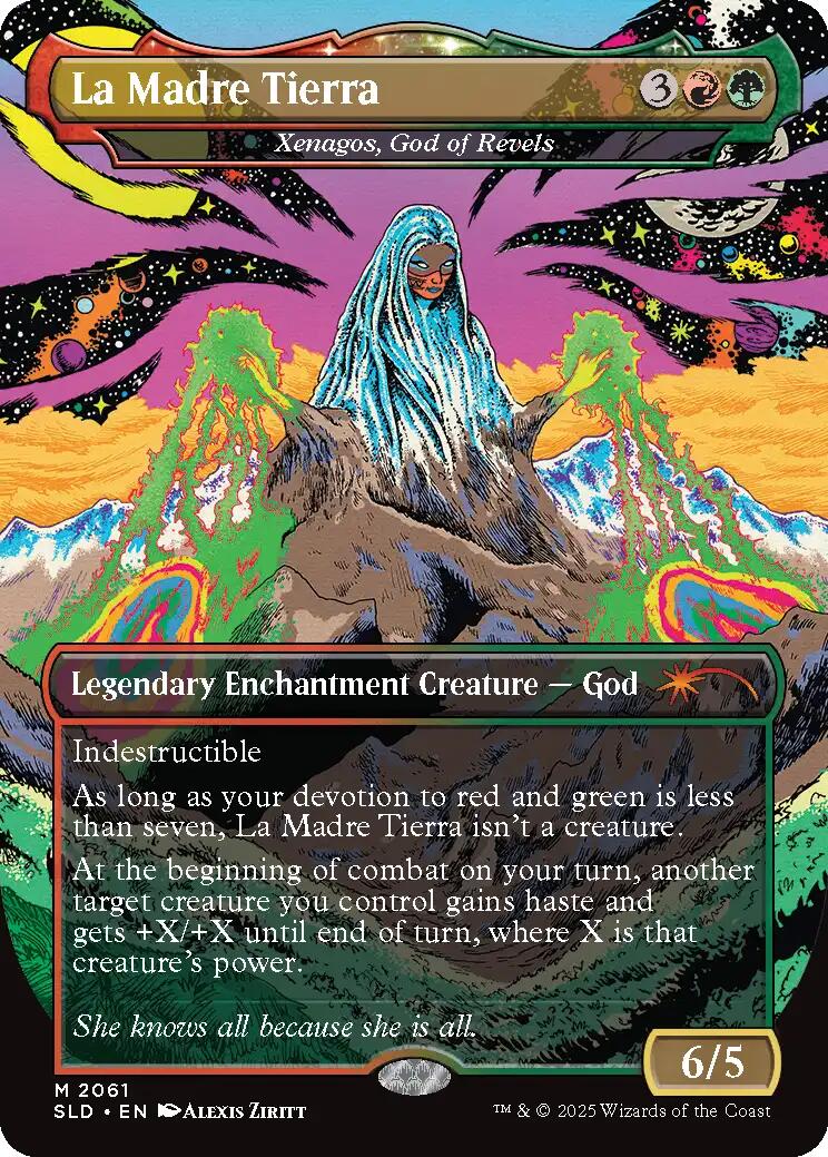 La Madre Tierra - Xenagos, God of Revels [Secret Lair Drop Series] | Dumpster Cat Games