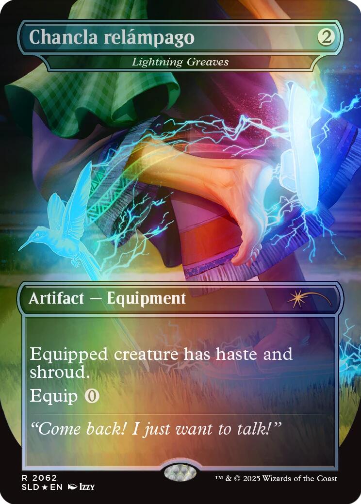 Chancla relampago - Lightning Greaves (Rainbow Foil) [Secret Lair Drop Series] | Dumpster Cat Games