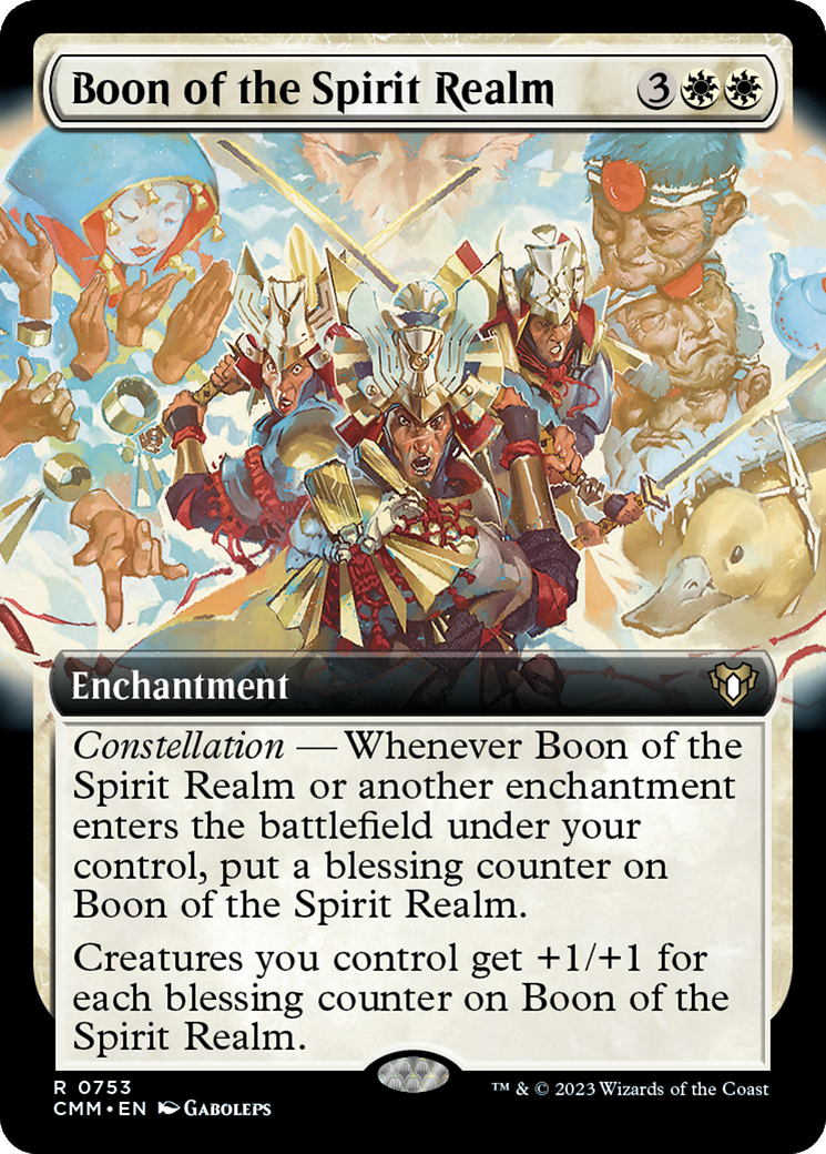 Boon of the Spirit Realm (Extended Art) [Commander Masters] | Dumpster Cat Games