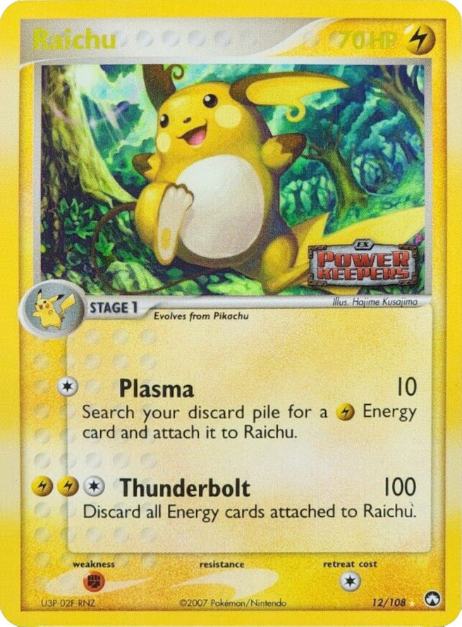 Raichu (12/108) (Stamped) [EX: Power Keepers] | Dumpster Cat Games