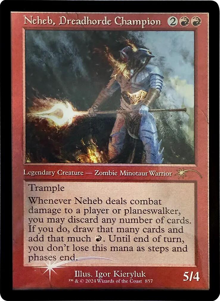 Neheb, Dreadhorde Champion (Retro Frame) [Secret Lair Drop Series] | Dumpster Cat Games