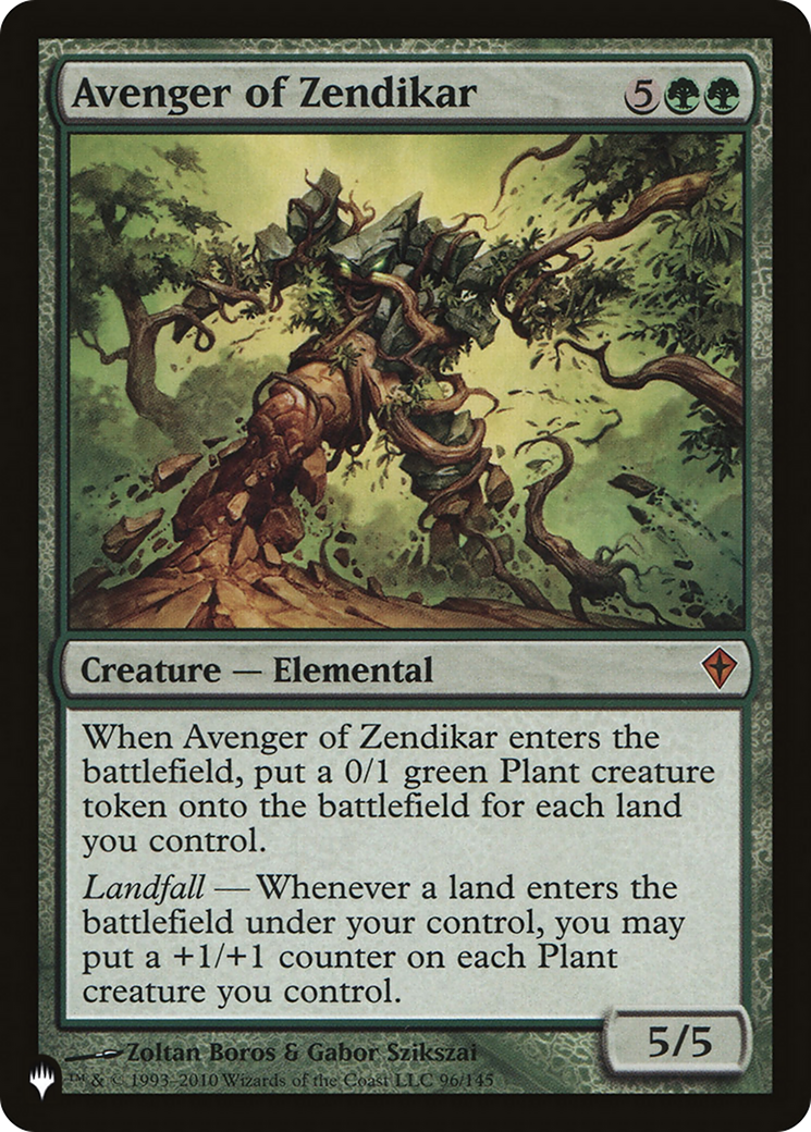 Avenger of Zendikar [The List] | Dumpster Cat Games