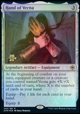 Hand of Vecna [Dungeons & Dragons: Adventures in the Forgotten Realms Prerelease Promos] | Dumpster Cat Games
