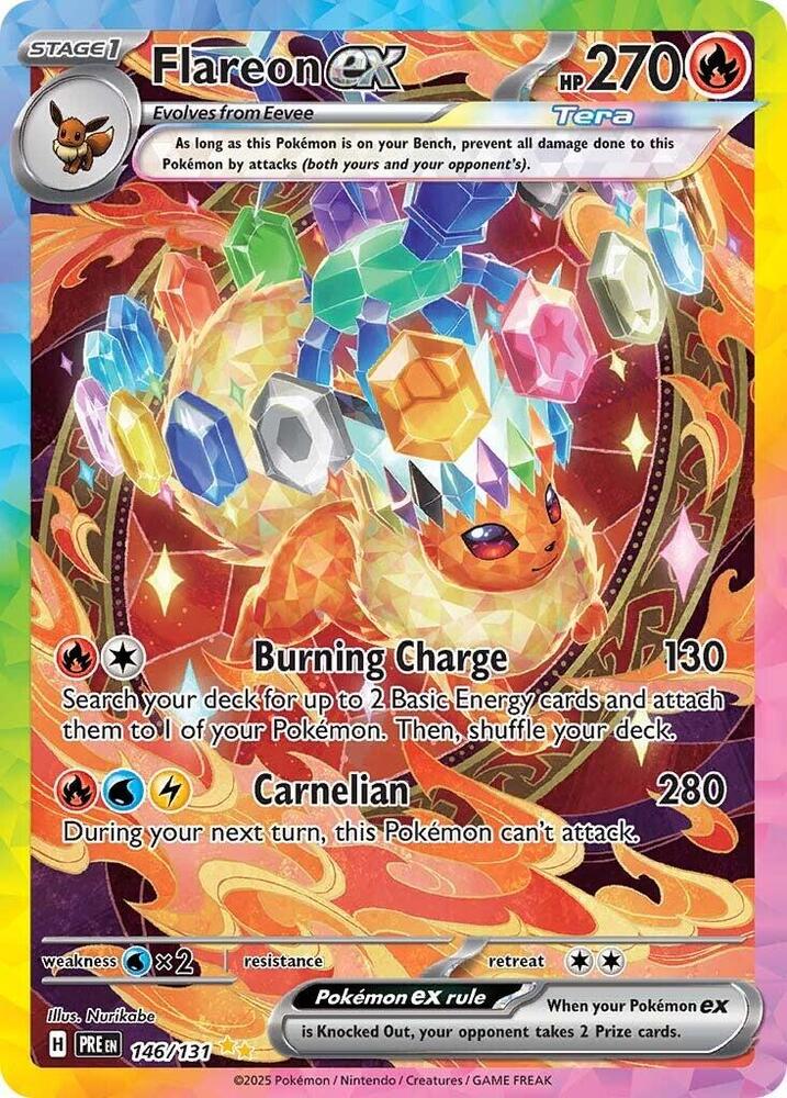 Flareon ex (146/131) [Scarlet & Violet: Prismatic Evolutions] | Dumpster Cat Games