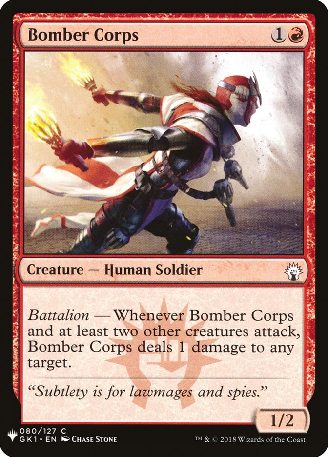 Bomber Corps [Mystery Booster] | Dumpster Cat Games