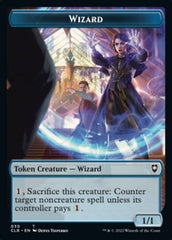 Kor Warrior // Wizard Double-Sided Token [Commander Legends: Battle for Baldur's Gate Tokens] | Dumpster Cat Games