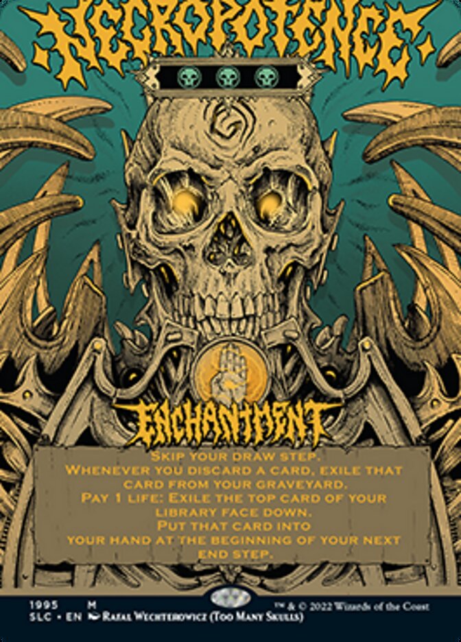 Necropotence (Borderless Alternate Art) [Secret Lair Countdown Kit] | Dumpster Cat Games