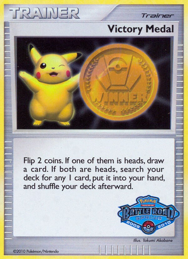 Victory Medal (2009-2010) (Battle Road Spring) [League & Championship Cards] | Dumpster Cat Games
