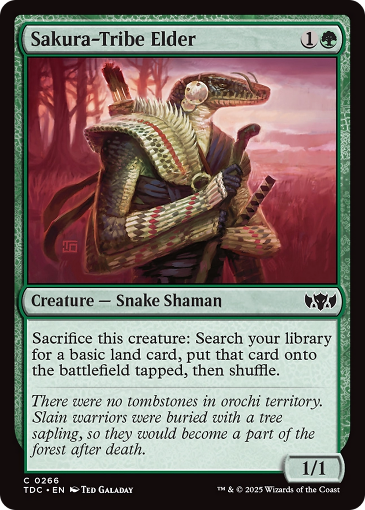 Sakura-Tribe Elder [Tarkir: Dragonstorm Commander] | Dumpster Cat Games