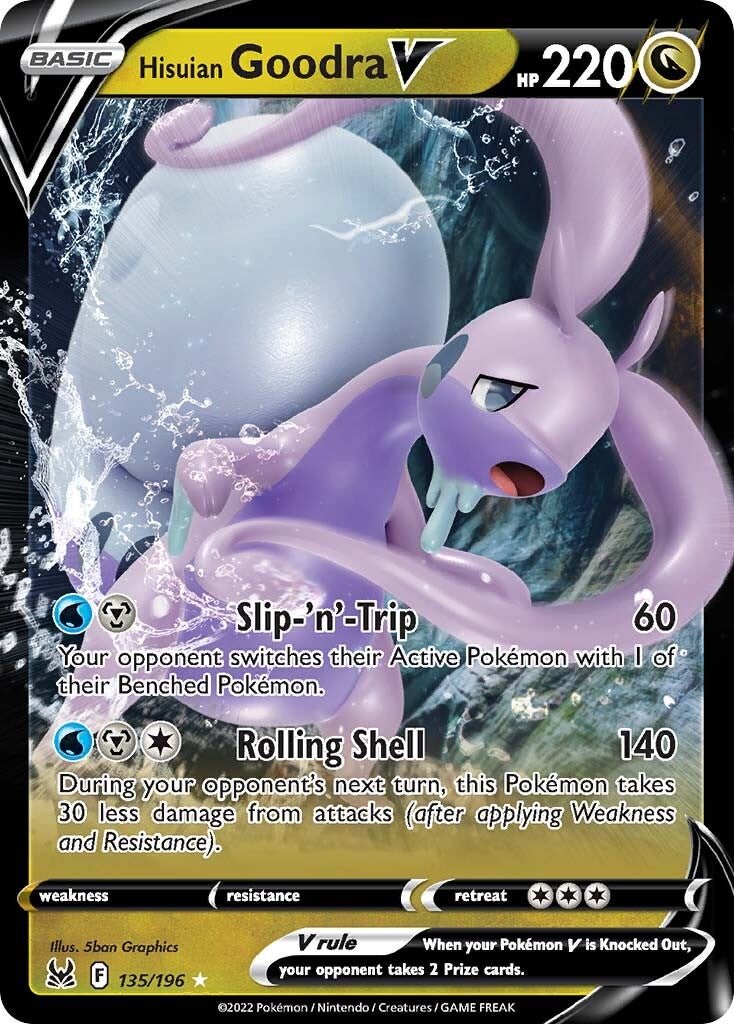 Hisuian Goodra V (135/196) [Sword & Shield: Lost Origin] | Dumpster Cat Games