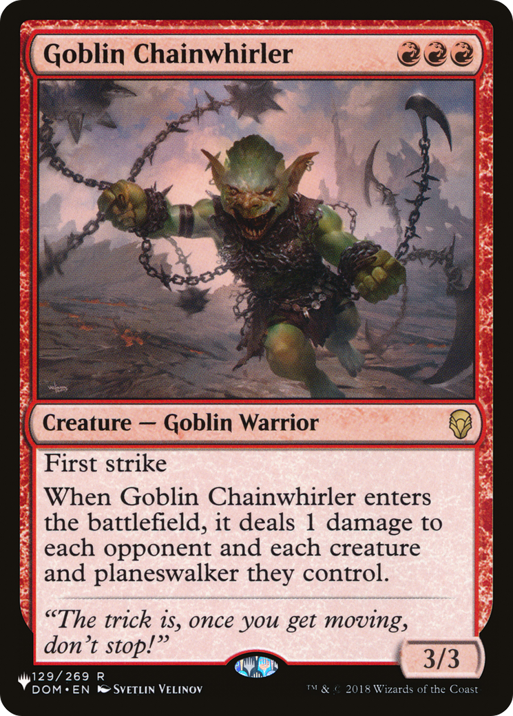 Goblin Chainwhirler [The List] | Dumpster Cat Games