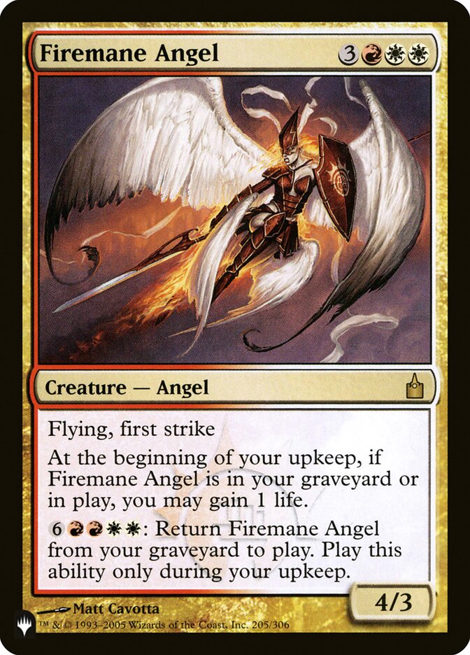 Firemane Angel [The List] | Dumpster Cat Games