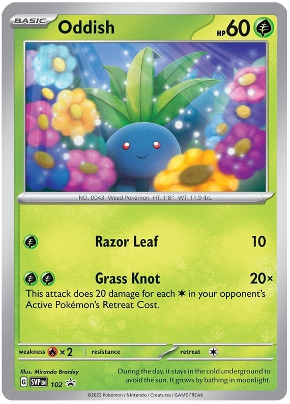 Oddish (102) [Scarlet & Violet: Black Star Promos] | Dumpster Cat Games