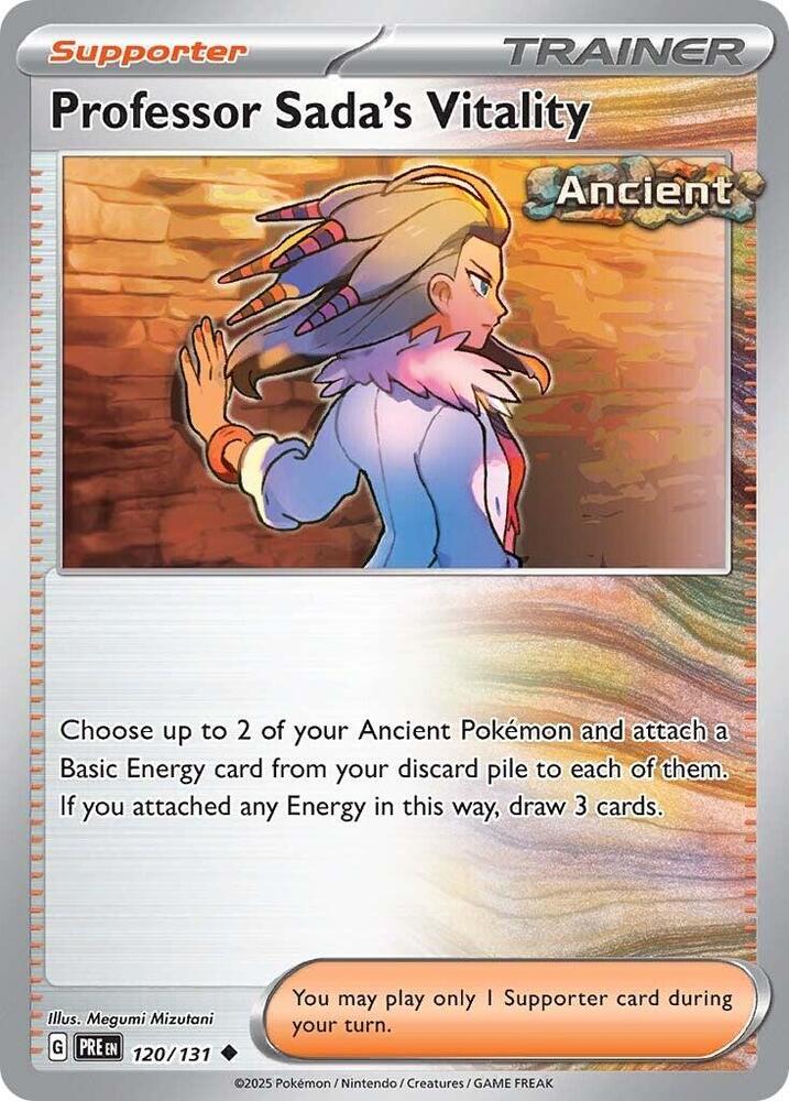 Professor Sada's Vitality (120/131) [Scarlet & Violet: Prismatic Evolutions] | Dumpster Cat Games