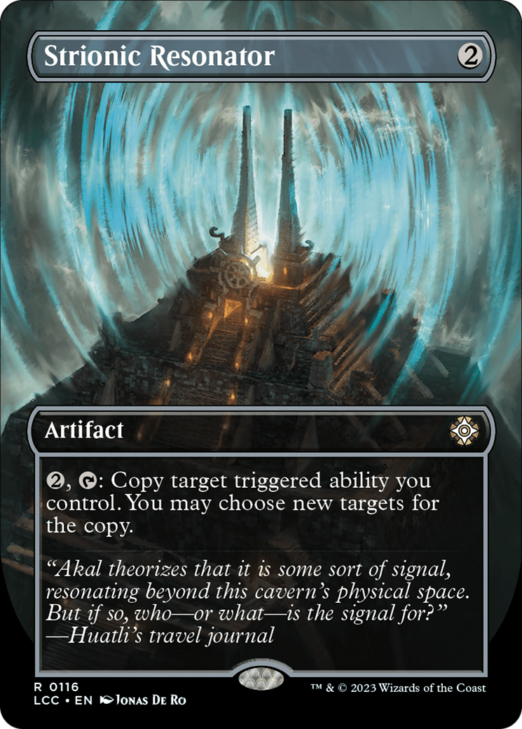Strionic Resonator (Borderless) [The Lost Caverns of Ixalan Commander] | Dumpster Cat Games