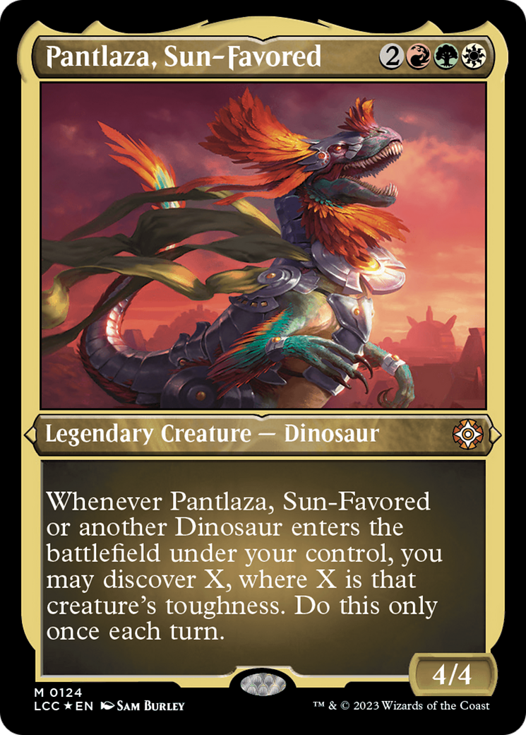 Pantlaza, Sun-Favored (Display Commander) [The Lost Caverns of Ixalan Commander] | Dumpster Cat Games